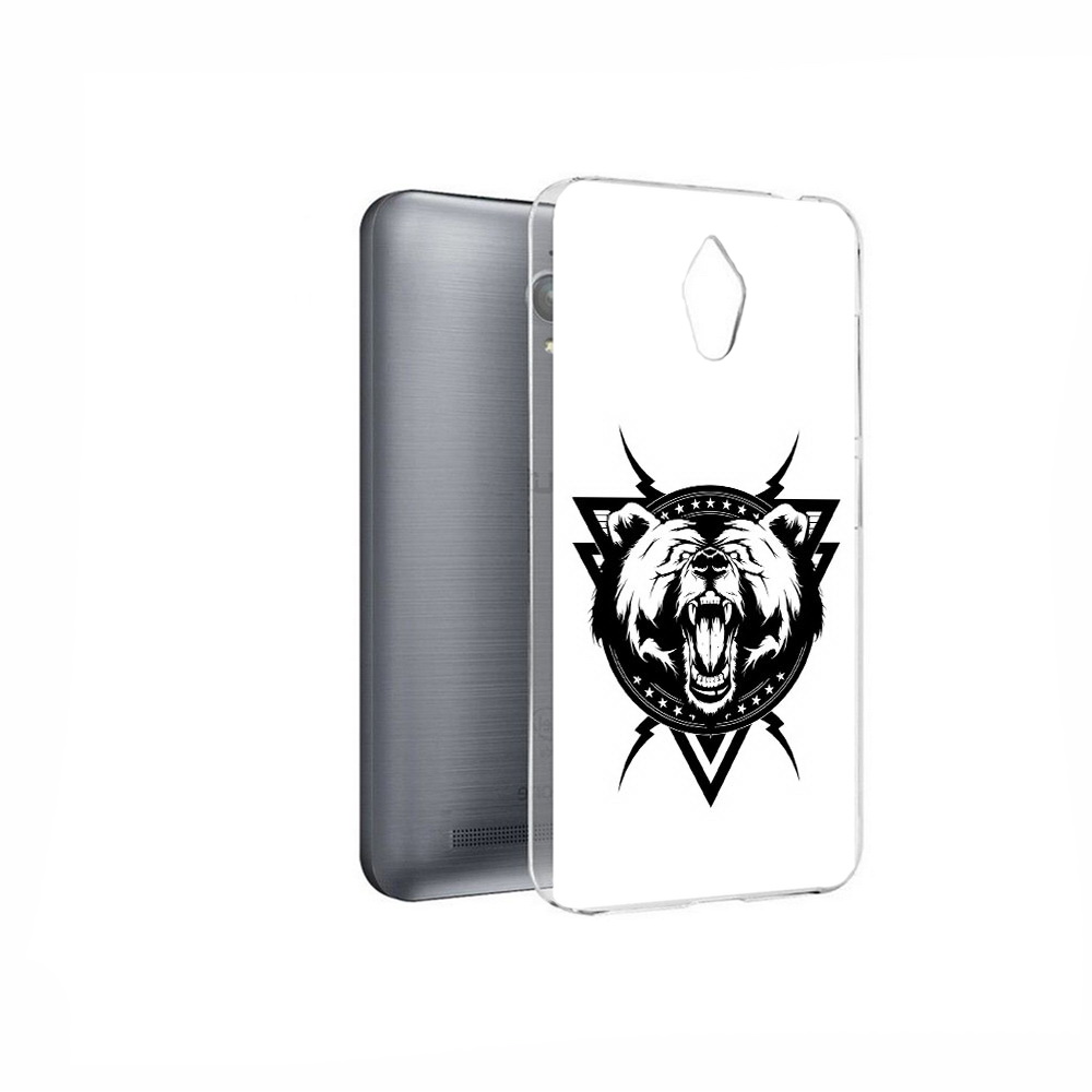 

Чехол MyPads Tocco для Asus ZenFone Go (ZC500TG) медведь в треугольнике, Прозрачный, Tocco