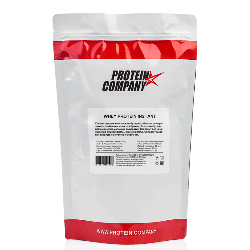 фото Протеин whey protein 80% protein.company порошок 500 грамм вкус шоколад