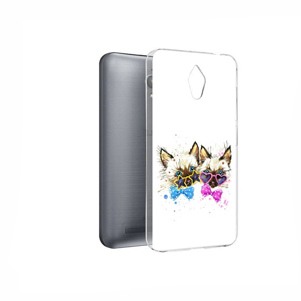 Чехол MyPads Tocco для Asus ZenFone Go (ZC500TG) милые котята