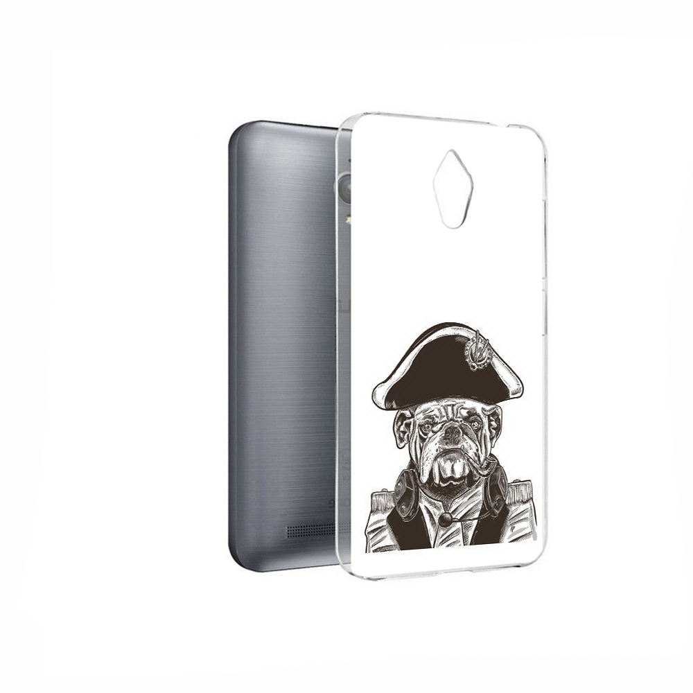 

Чехол MyPads Tocco для Asus ZenFone Go (ZC500TG) мопс генерал, Прозрачный, Tocco
