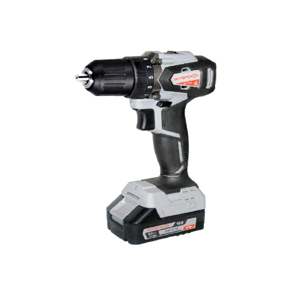 Аккумуляторная дрель-шуруповерт ИНТЕРСКОЛ ДА-1318ВК КОМБИ 3 насадки 5752278 бита 1345000₽