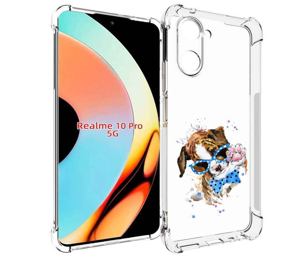 Чехол бампер MyPads лапочка для Realme 10 Pro противоударный