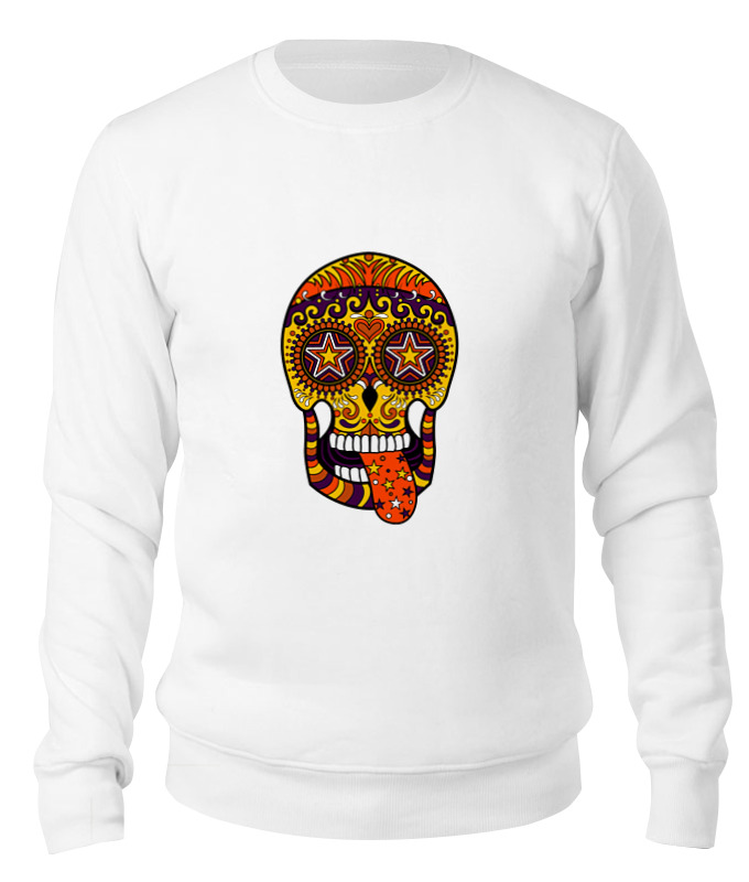 

Свитшот унисекс Printio Psyscull белый L, Psyscull