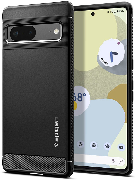

Чехол Spigen Rugged Armor (Acs04698) для Google Pixel 7 (Black), Черный
