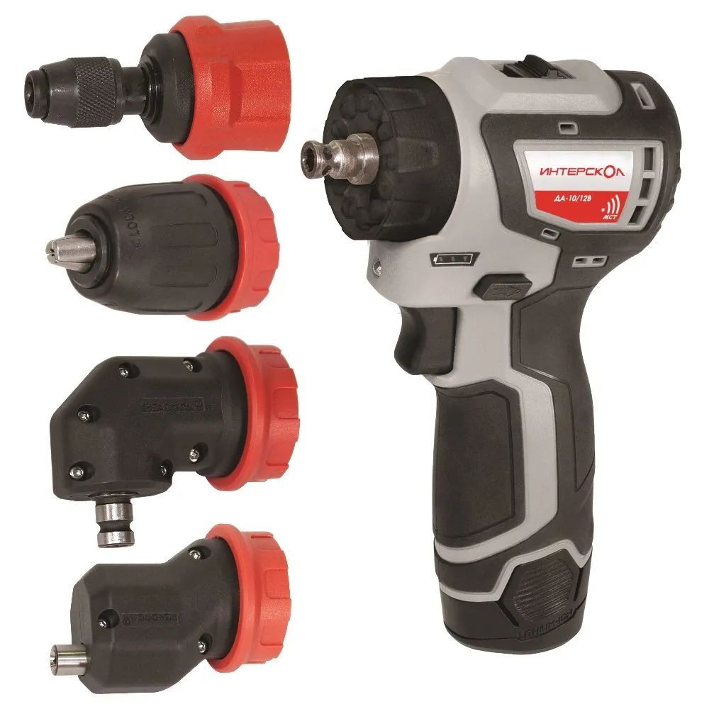 Шуруповерт Интерскол Бесщеточная аккумуляторная КомбиМАКС ДА-1012В 6872278 сумка 2 А 1050600₽