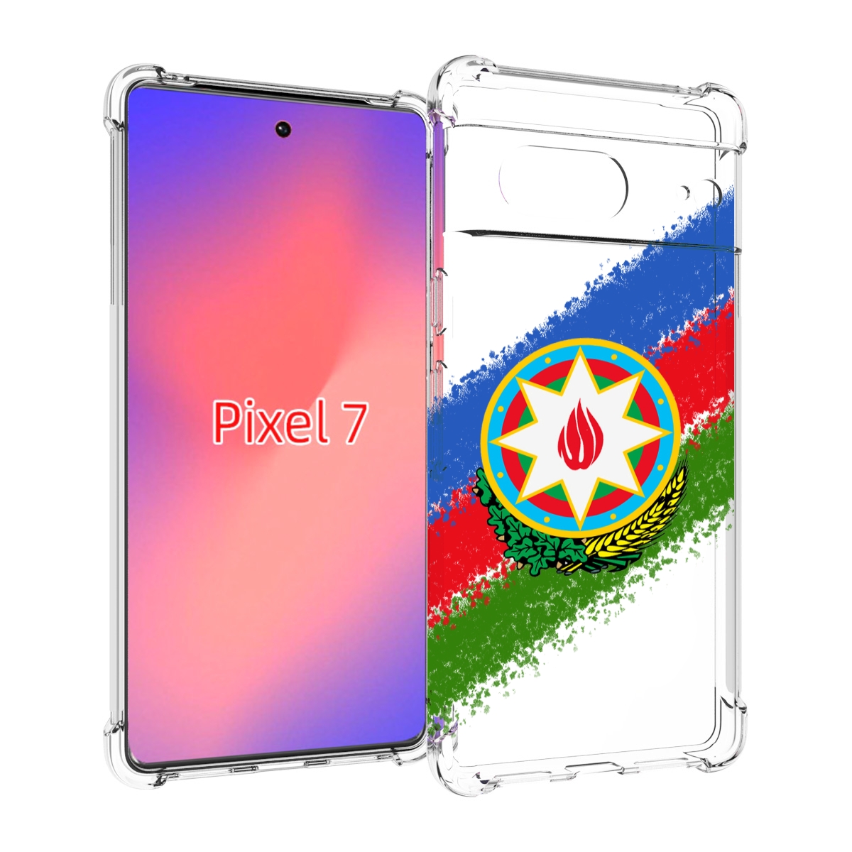 

Чехол Mypads Герб Флаг Азербайджана Для Google Pixel 7, Прозрачный, Tocco