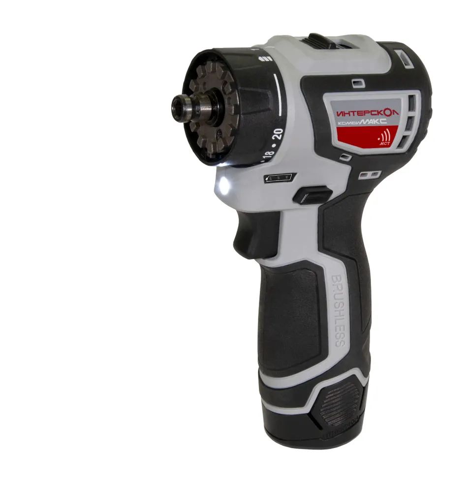 Аккумуляторная-дрель шуруповерт Интерскол ДА-1012В КомбиМАКС бесщеточная сумка патрон 899900₽