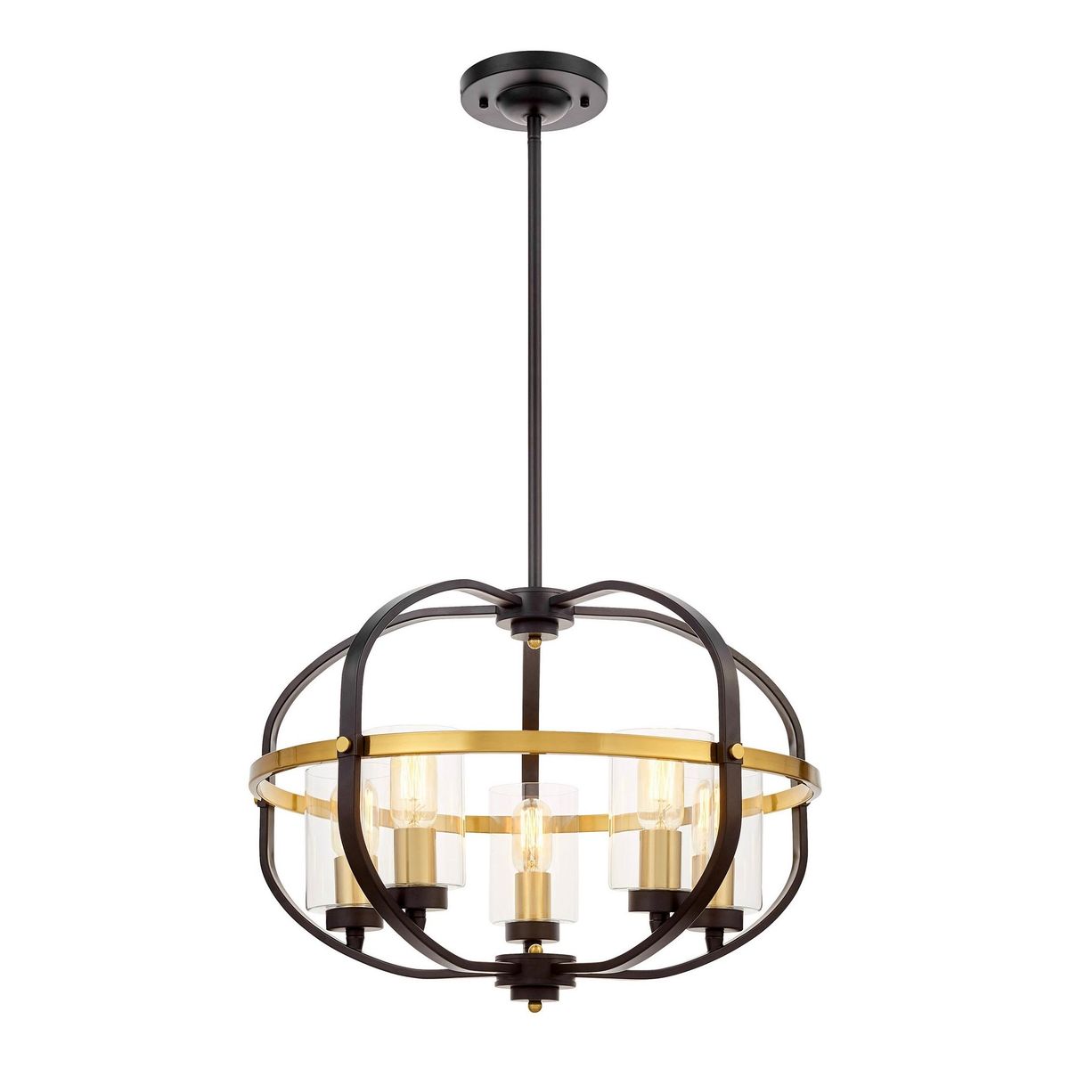 

Подвесная люстра Lumina Deco Monterey LDP 1141-5 BK+MD