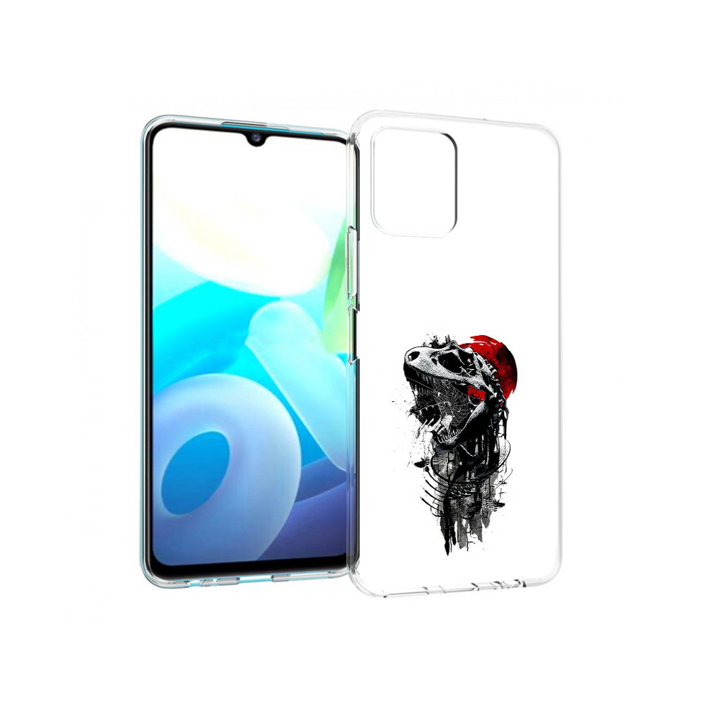 

Чехол MyPads Tocco для Vivo Y15s вымерший динозавр (PT224456.390.284), Прозрачный, Tocco