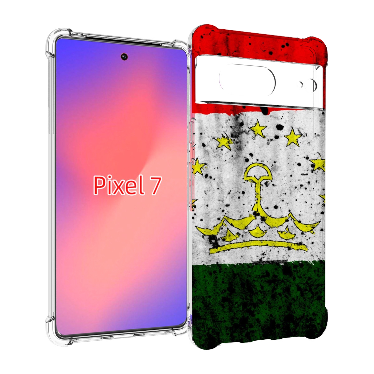 

Чехол Mypads Герб Флаг Таджикистан Для Google Pixel 7, Прозрачный, Tocco