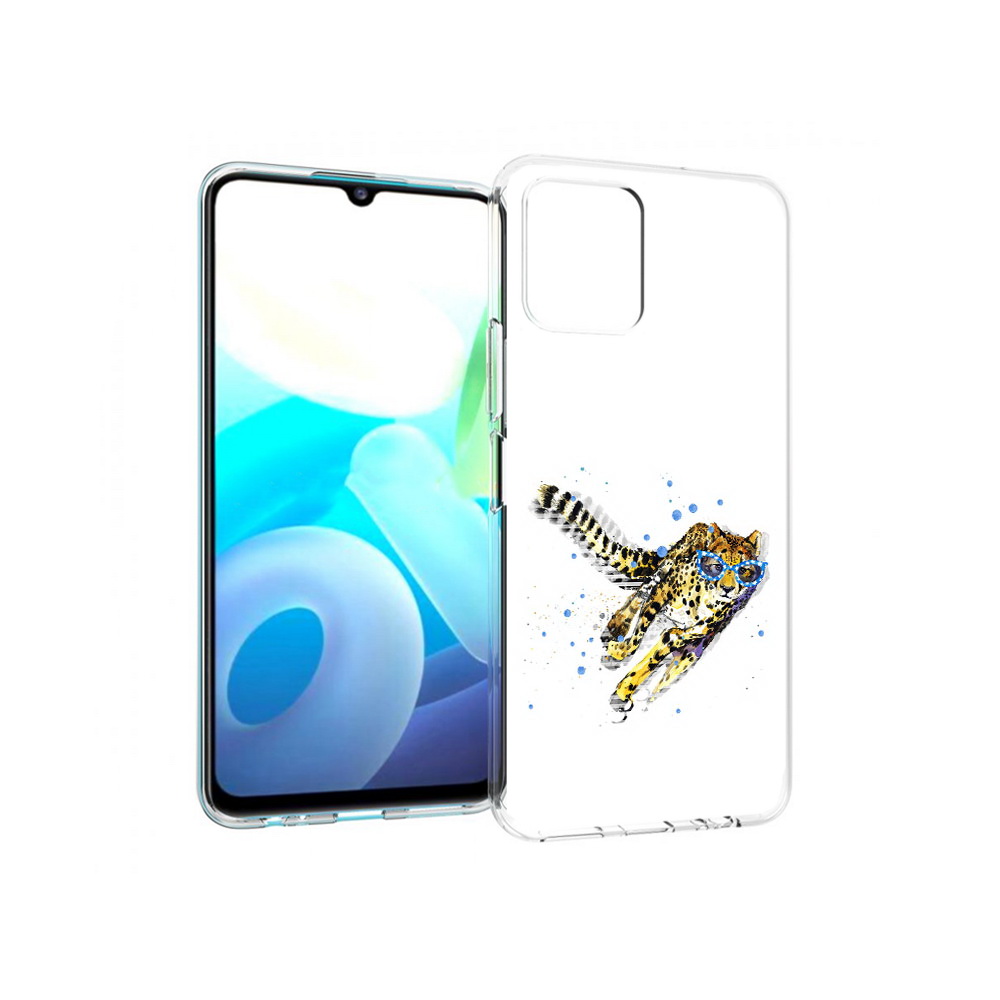 

Чехол MyPads Tocco для Vivo Y15s гепард в очках (PT224456.390.287), Прозрачный, Tocco