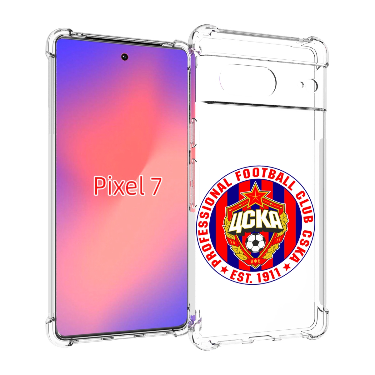 

Чехол Mypads Фк Цск Логотип Для Google Pixel 7, Прозрачный, Tocco