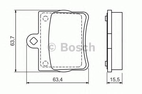 

Тормозные колодки Bosch задние дисковые 986494017