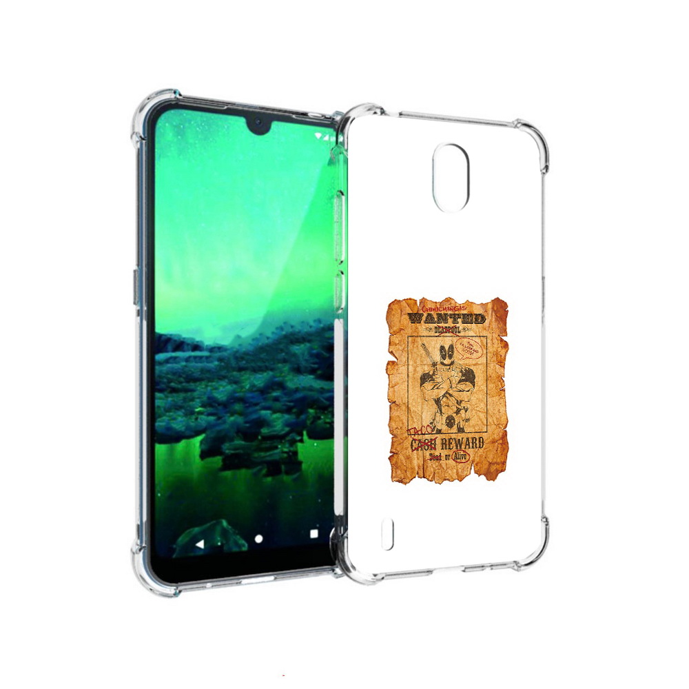

Чехол MyPads Tocco для Nokia 1.3 дедпул (PT227048.104.317), Прозрачный, Tocco