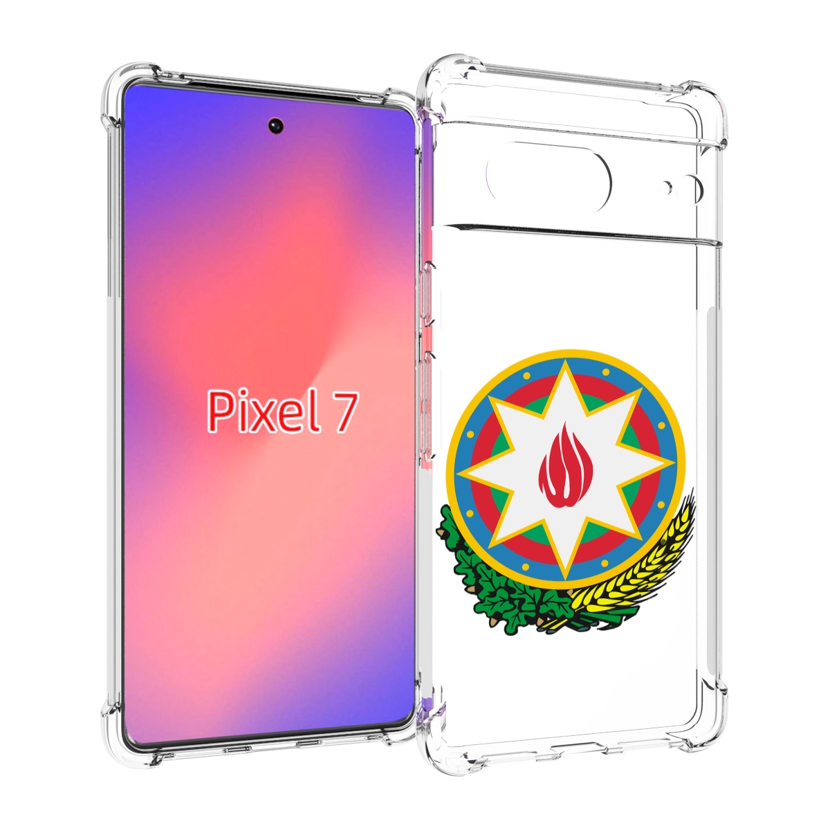 

Чехол Mypads Герб-АзербаиДжан-2 Для Google Pixel 7, Прозрачный, Tocco