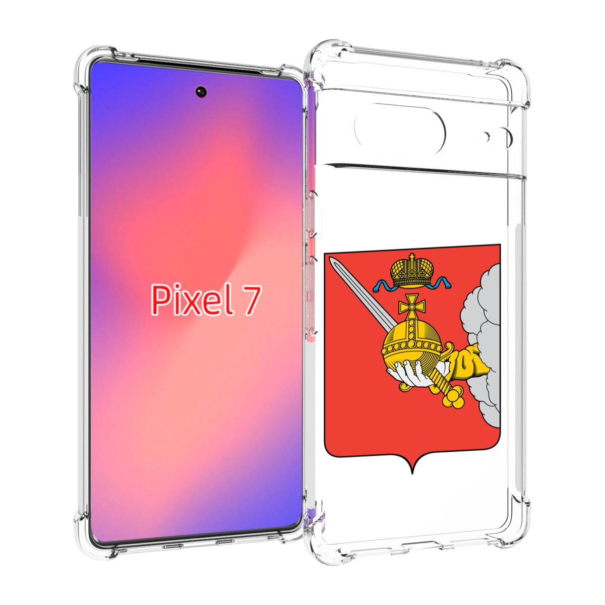 

Чехол Mypads Герб-Вологодскои-Области Для Google Pixel 7, Прозрачный, Tocco