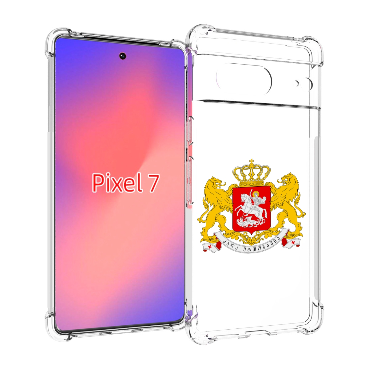 

Чехол Mypads Герб-Грузии Для Google Pixel 7, Прозрачный, Tocco