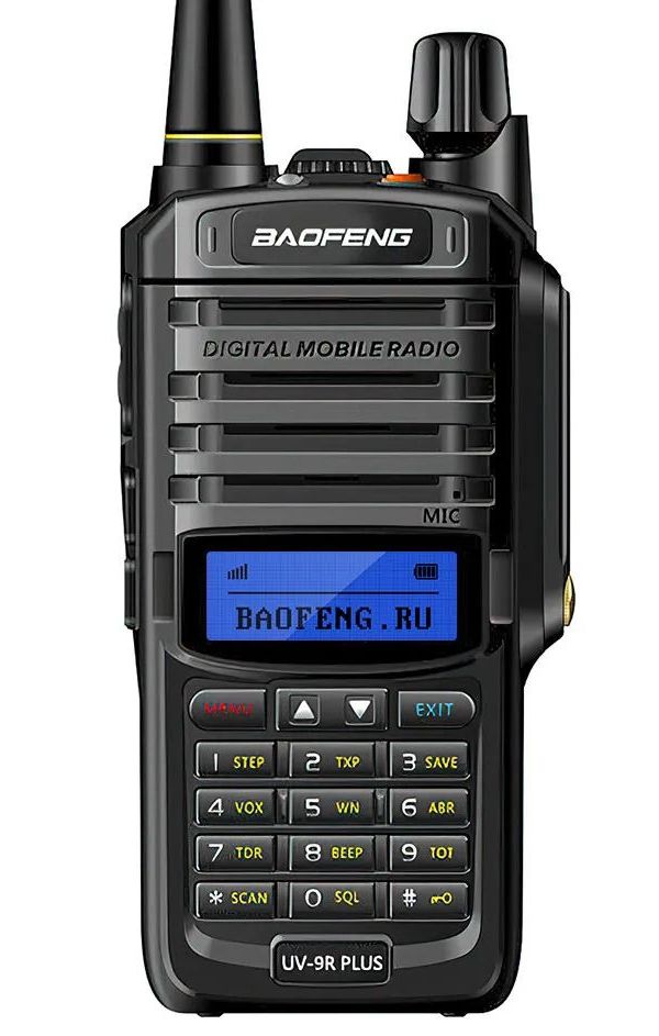 

Влагозащищенная радиостанция BAOFENG UV-9R PLUS, Черный, UV-9R PLUS