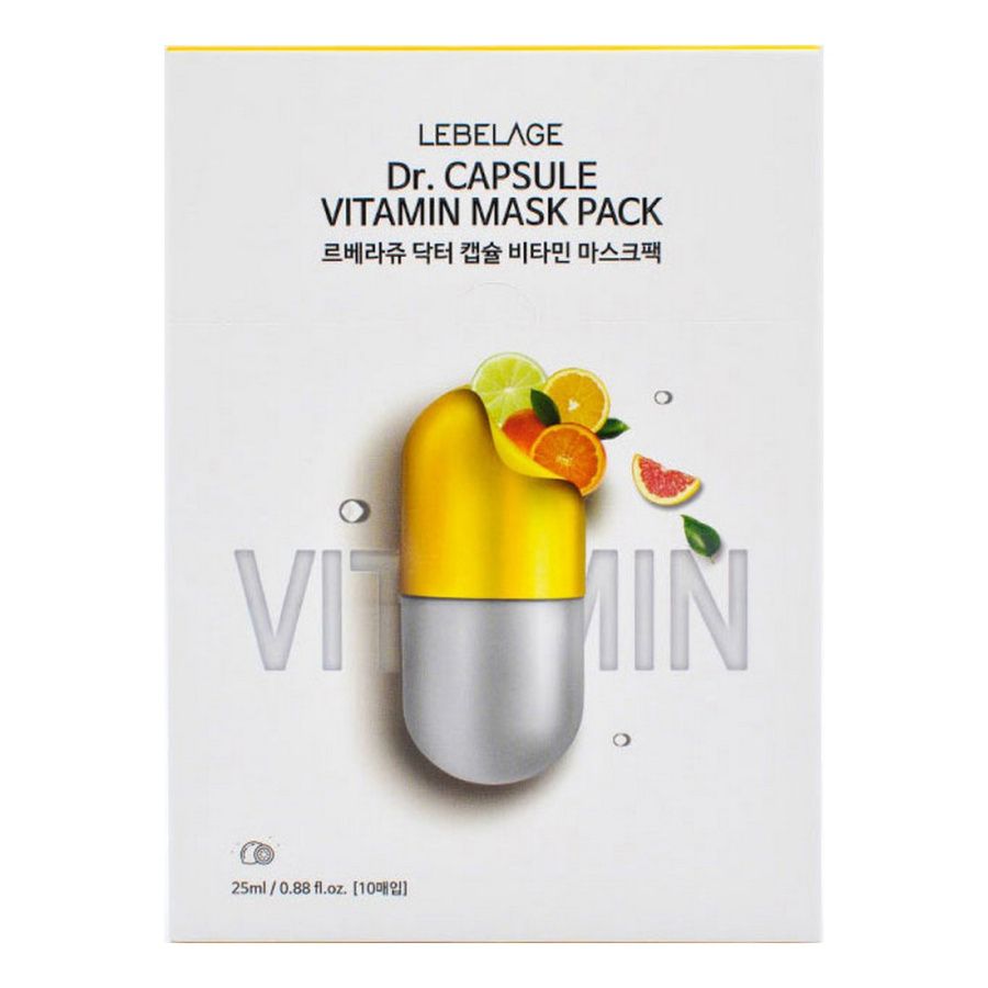 

Lebelage Тканевая маска с витаминами / Dr. Capsule Vitamin Mask Pack, 25 мл