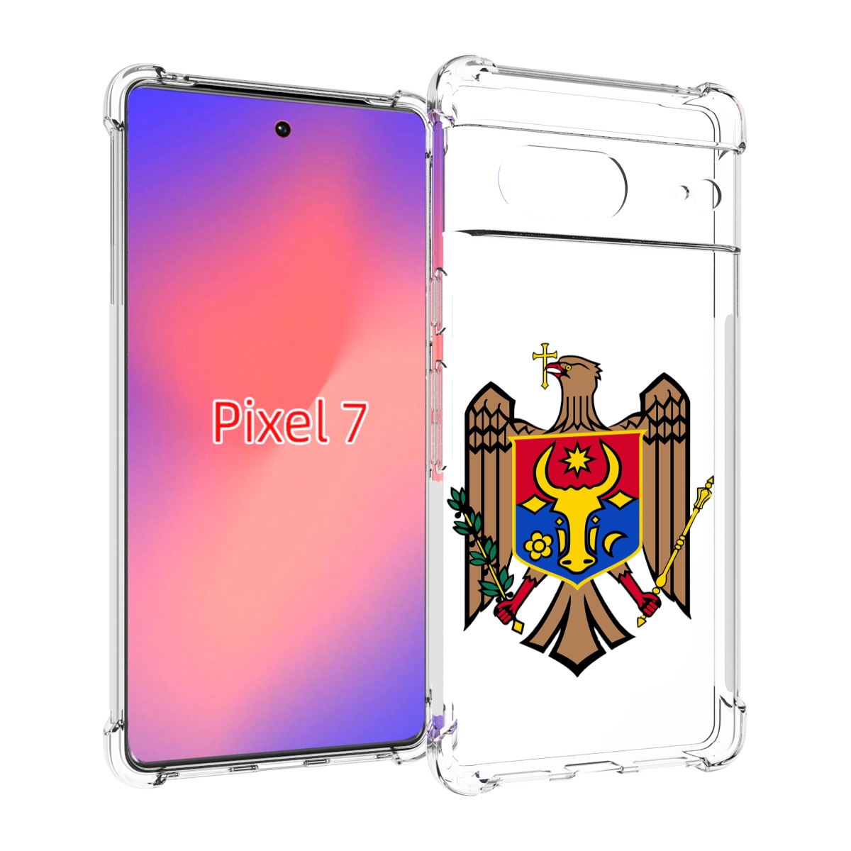 

Чехол Mypads Герб-Молдовы Для Google Pixel 7, Прозрачный, Tocco