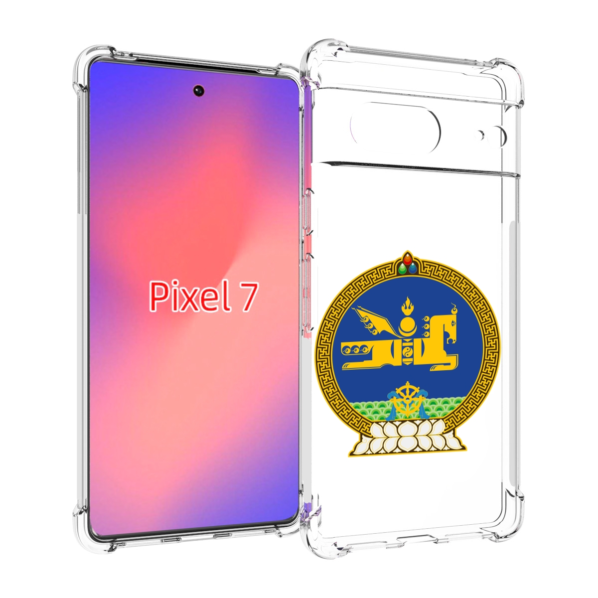 

Чехол Mypads Герб-Монголия Для Google Pixel 7, Прозрачный, Tocco