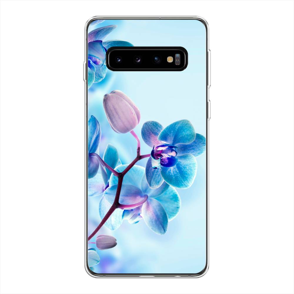 

Чехол Awog на Samsung Galaxy S10 + "Голубая орхидея", Разноцветный, 27150-8