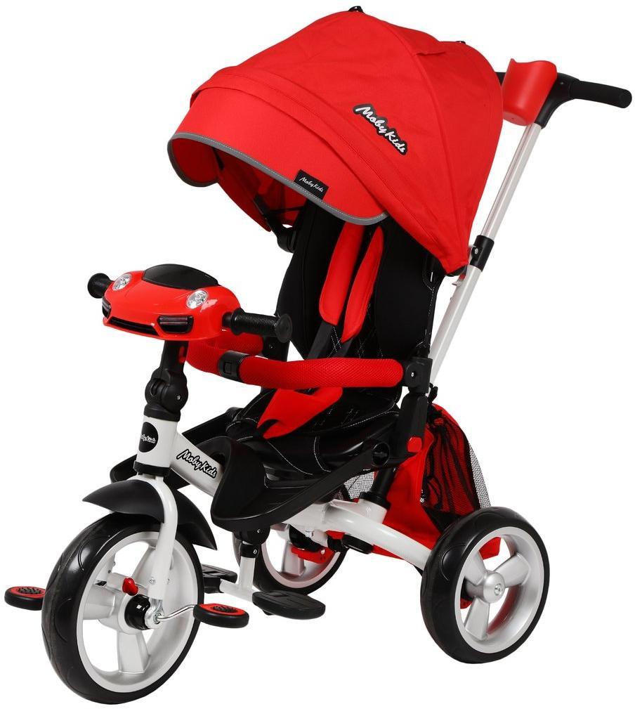 Велосипед детский трехколесный Moby Kids 3-колесный New Leader, 360 градусов, 12*10 EVA
