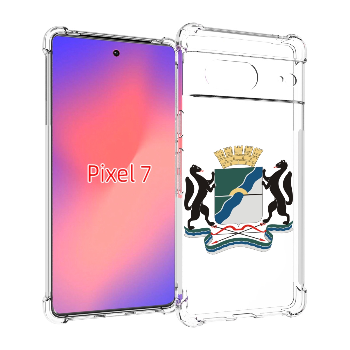 

Чехол Mypads Герб-Новосибирская-Область Для Google Pixel 7, Прозрачный, Tocco