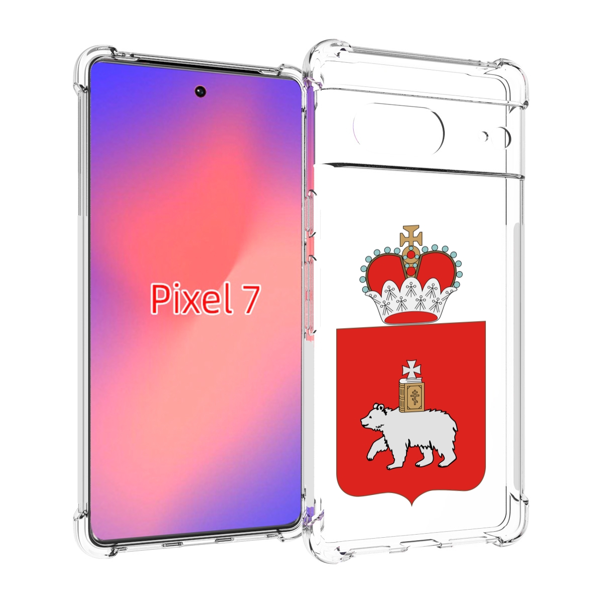 

Чехол Mypads Герб-Пермскии-Краи Для Google Pixel 7, Прозрачный, Tocco