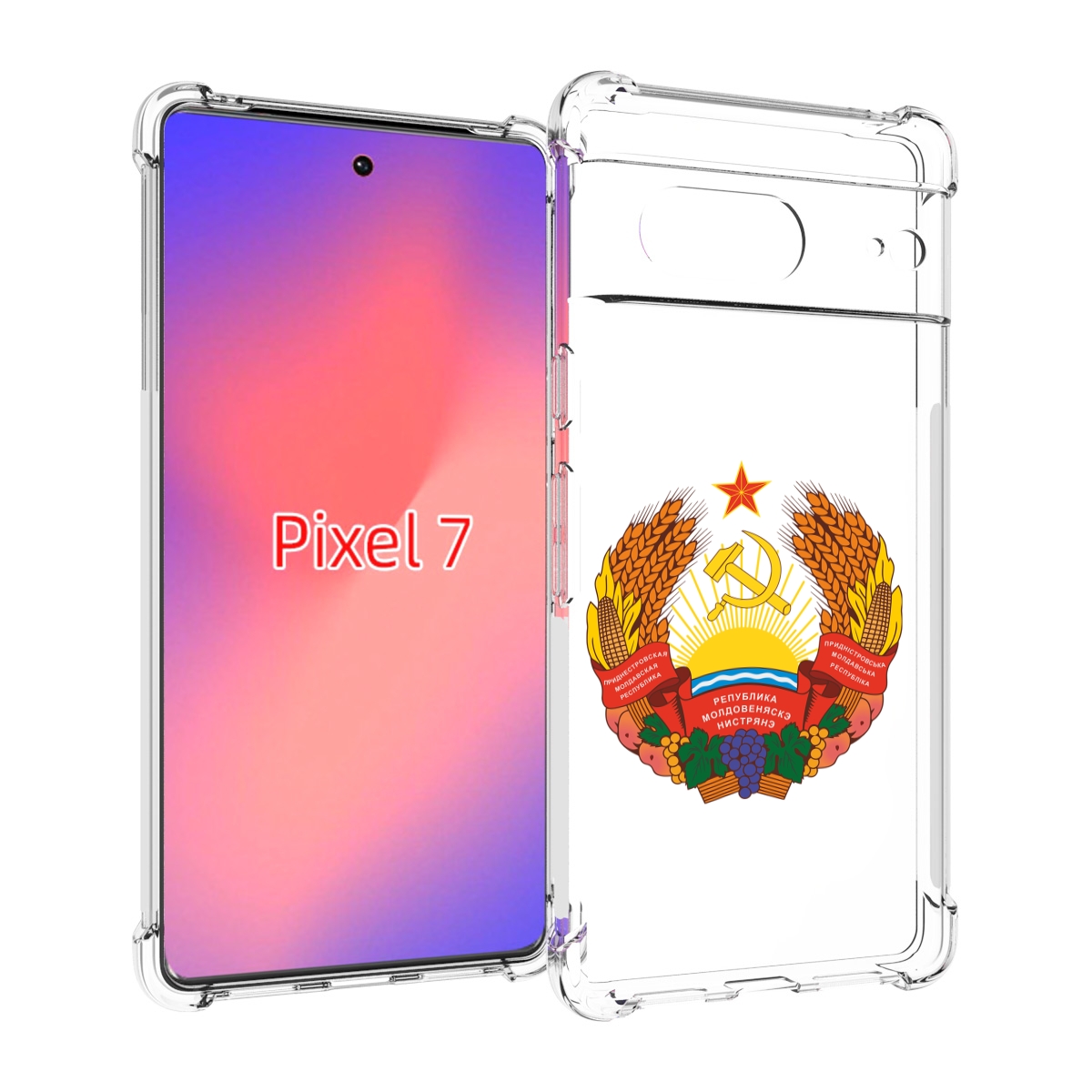 

Чехол Mypads Герб-Приднестровья Для Google Pixel 7, Прозрачный, Tocco