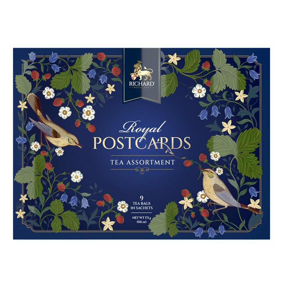 

Набор чая Richard Royal Postcards Tea Assortment в сашетах 1,9 г х 9 шт