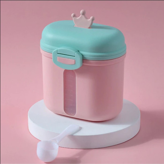 Контейнер для хранения детского питания «Корона», 360 гр., цвет розовый