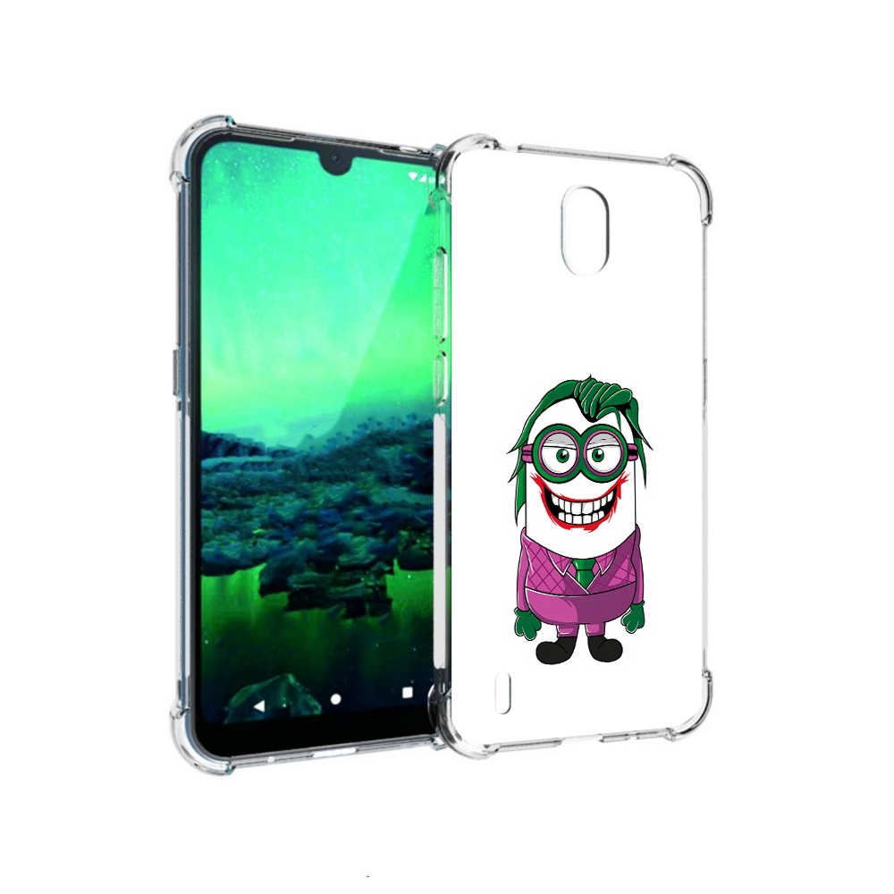 

Чехол MyPads Tocco для Nokia 1.3 джокер миньон (PT227048.104.322), Прозрачный, Tocco