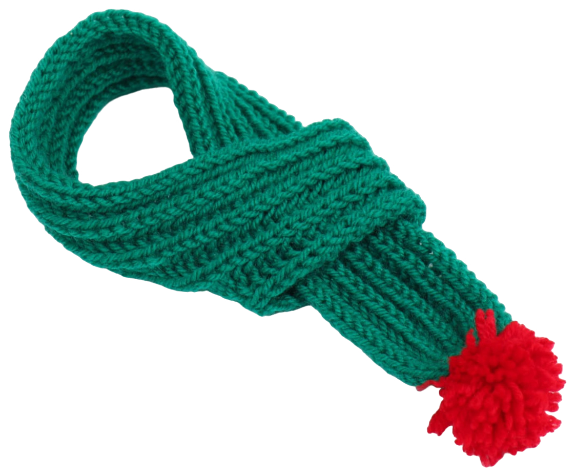 Вязаный шарф для животных, 35 х 4 см, микс