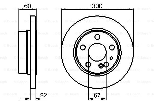 фото 0 986 478 566 диск тормозной задний mb w140 4.0-6.0 91-99 bosch