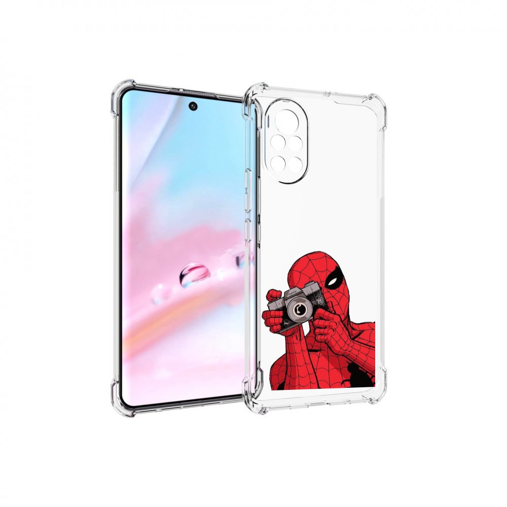 Чехол MyPads человек паук фотограф детский для Huawei Nova 8 (ANG-LX1)