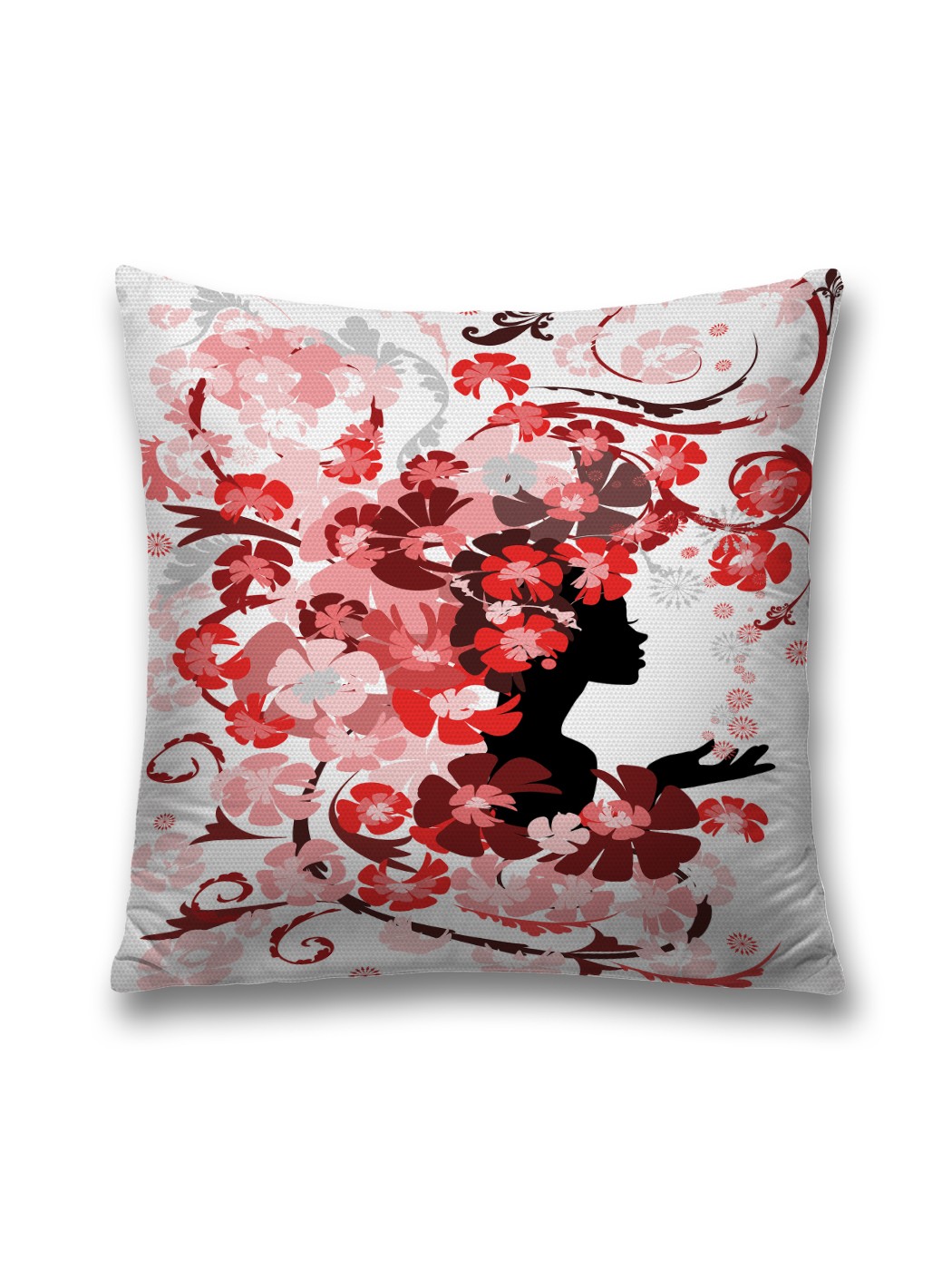 

Наволочка декоративная JoyArty "Цветущая дева" на молнии, 45x45 см, Голубой