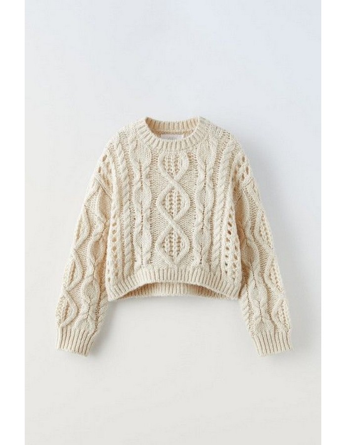 

Свитер детский ZARA 14737227, кремовый, 164, Белый, 14737227