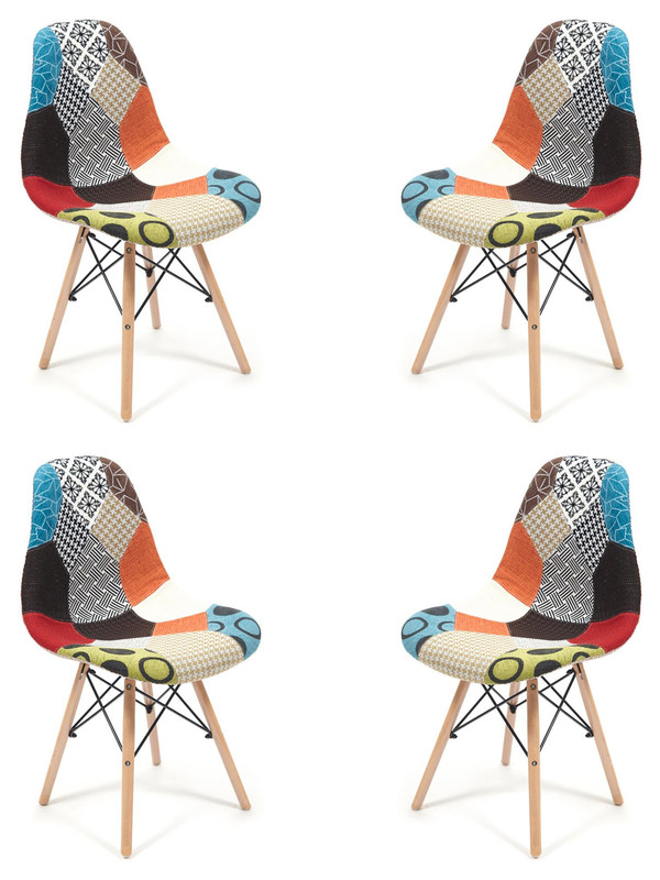 

Комплект стульев (4шт.) TetChair CINDY SOFT (EAMES) (mod. 023)металл, ткань, мультицвет, CINDY SOFT (EAMES) (mod. 023)