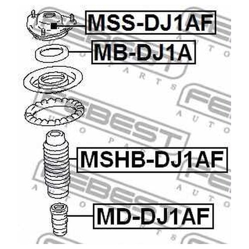 фото Подшипник опоры переднего амортизатора febest mbdj1a