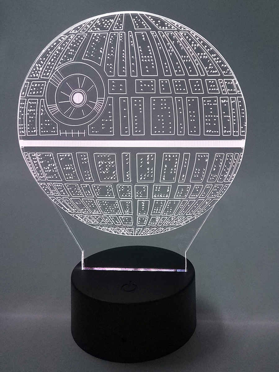 3D-ночник StarFriend Звездные войны Звезда Смерти Star Wars 19 см гантель виниловая core 4 кг star fit db 101 фиолетовый