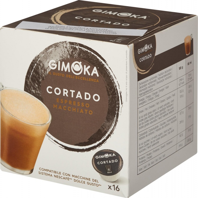 Кофе в капсулах Gimoka Dolce Gusto Cortado, 16кап/уп