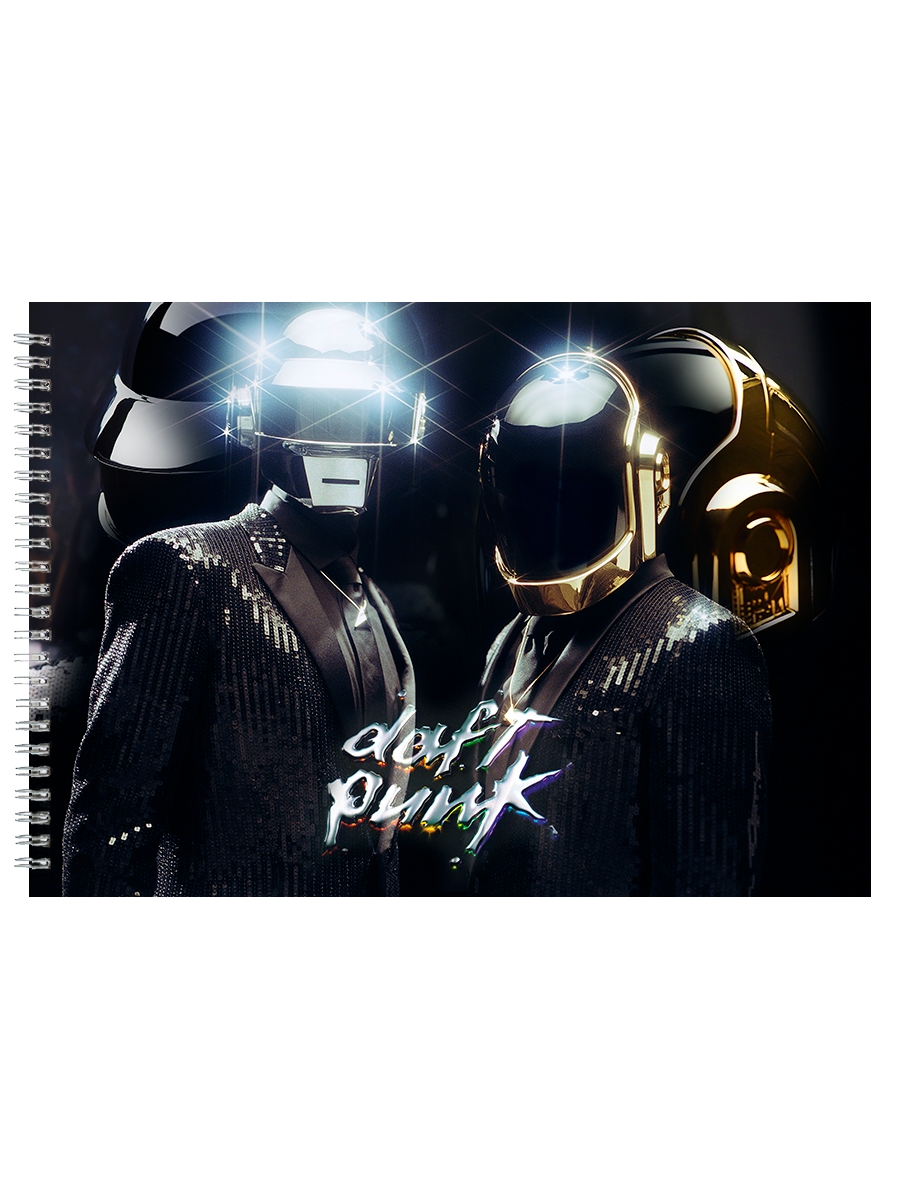 фото Альбом для рисования drabs daft punk золотой шлем