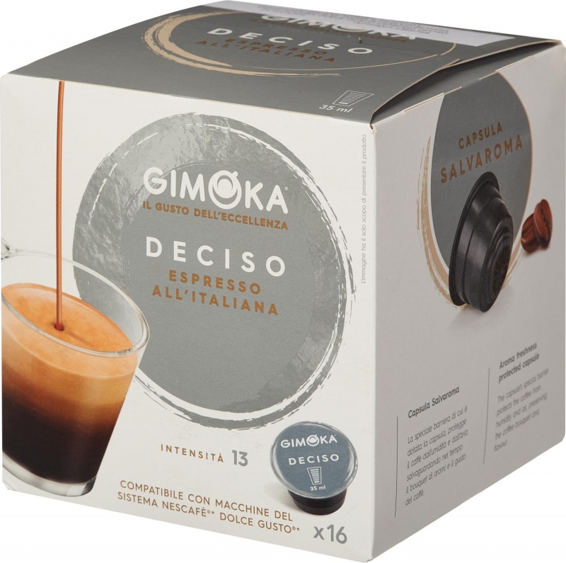 Кофе в капсулах Gimoka Dolce Gusto Espresso Deciso, 16кап/уп