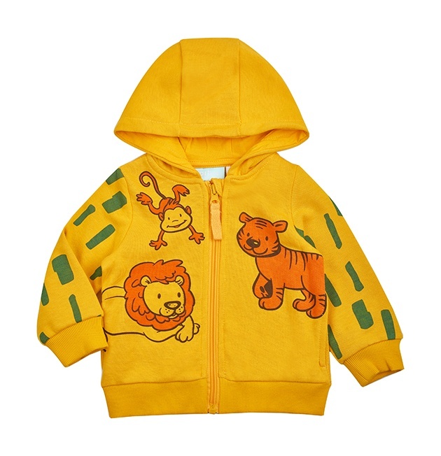 

Свитшот детский Kari Baby SS24B12100508, темно-желтый, 74, 229071