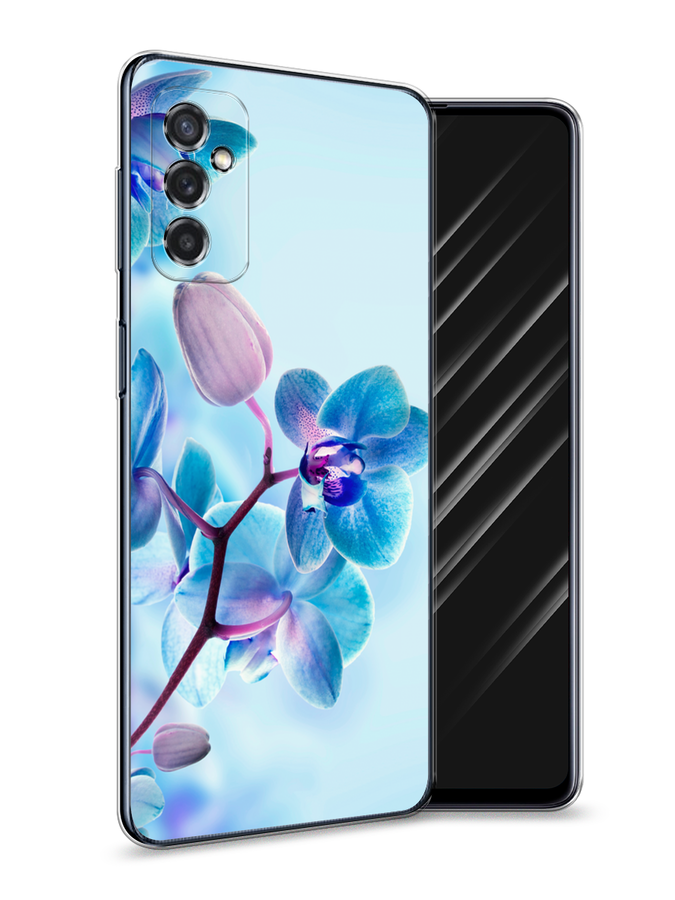 

Чехол Awog на Samsung Galaxy M52 / Самсунг M52 "Голубая орхидея", Разноцветный, 2104350-8
