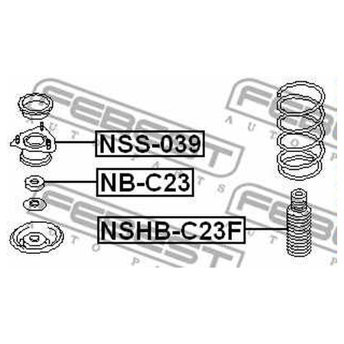 фото Пыльник амортизатора febest nshbc23f для nissan serena, vanette