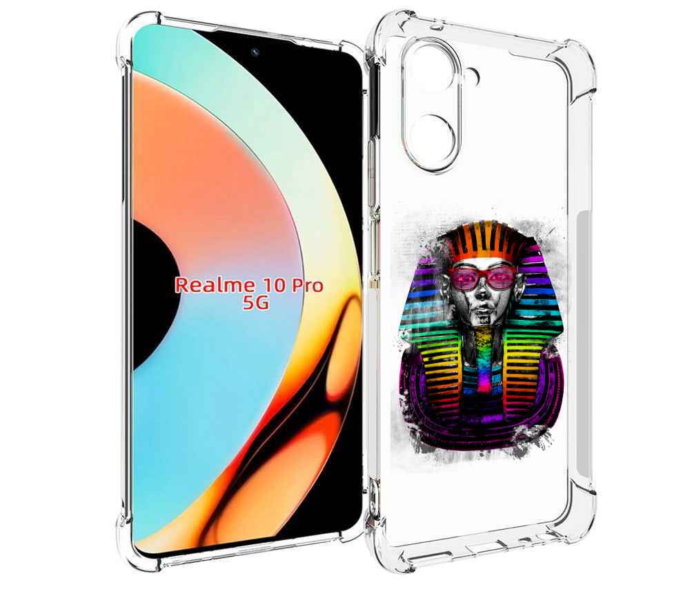 

Чехол бампер MyPads модная богиня для Realme 10 Pro противоударный, Прозрачный, Tocco