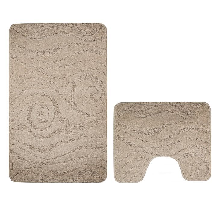 Набор ковриков для ванной комнаты и туалета с мягким ворсом Banyolin 00318