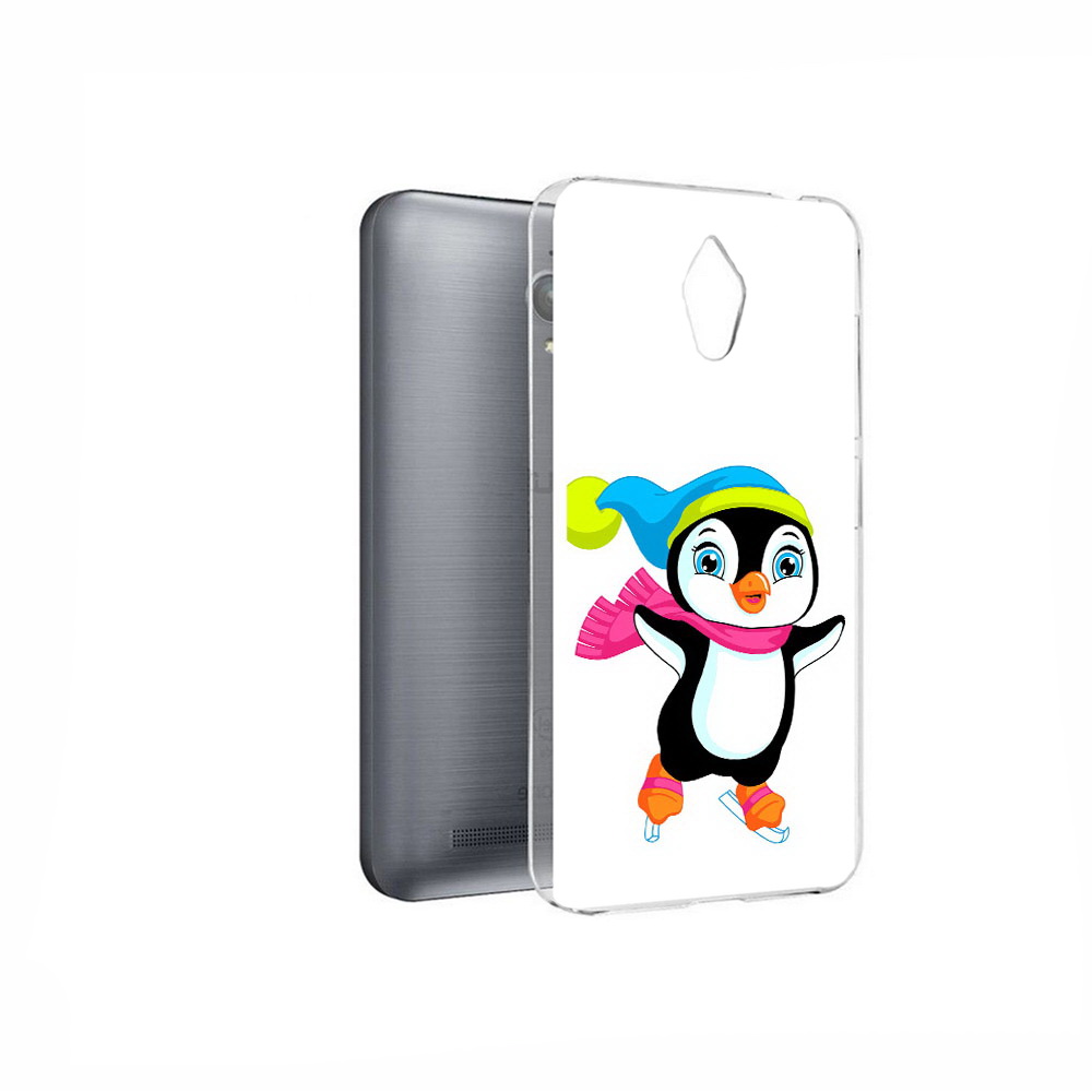 

Чехол MyPads Tocco для Asus ZenFone Go (ZC500TG) пингвин на коньках, Прозрачный, Tocco